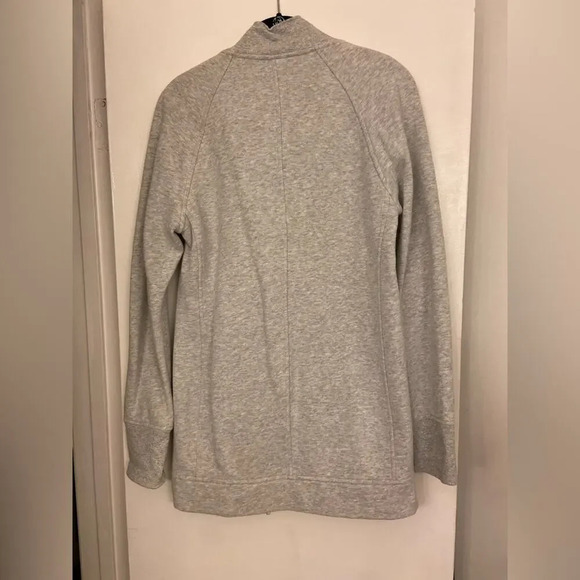 Lululemon Back To It Wrap Sweater Heathered Vapor Size 2 - Picture 6 of 9